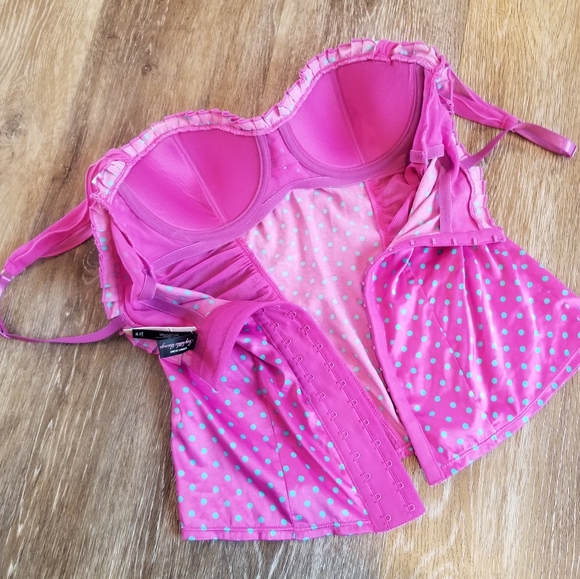 Victoria's Secret Vintage Sexy Little Things Polka Dot Bustier Corset Bra NWT - Picture 9 of 16